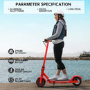 8.5" Electric Scooter for Adult Folding Electric Scooter with 350W Motor 21 MPH Max Speed 25 Miles Long-Range and Deck Lights Red