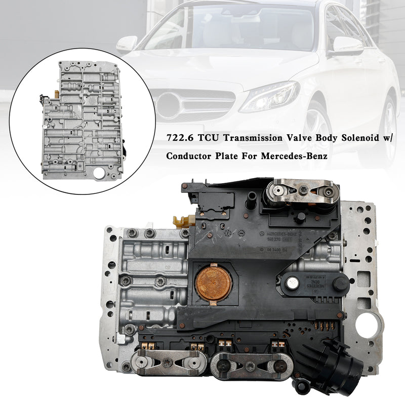 E300 1996-1999 / E320 1996-2006 Mercedes-Benz 722.6 TCU Transmission Valve Body Solenoid w/Conductor Plate