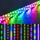 2X 3ft RGB LED Whip Lights Antenna W/ Flag Remote Control For Polaris RZR UTV ATV