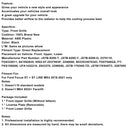 Front Bumper Grille Grill Fit Ford Focus ST + ST Line MK4 2018-2021 Black