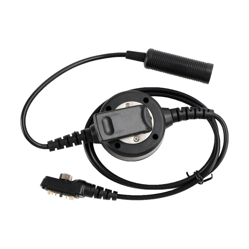 7.1mm Big Plug Tactical Throat Headset 6-Pin U94 PTT For Hytera PD780/700G/580