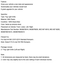 Honeycomb Style Fog Light Cover Fit Audi A4 B8.5 2013-2015 Standard Bumper