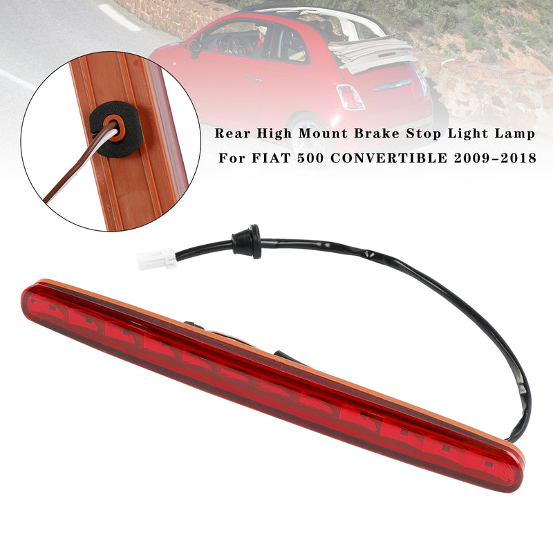 FIAT 500 CONVERTIBLE 2009-2018 Rear High Mount Brake Stop Light Lamp