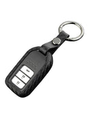 Leather Silicone Car Key Case Cover With Buckle For Honda