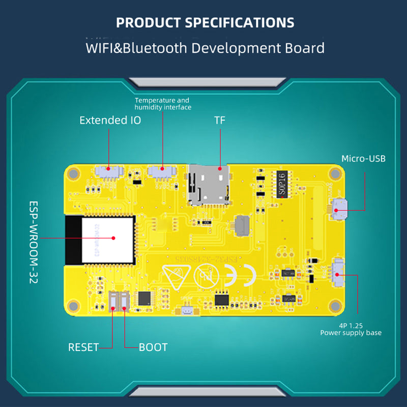 ESP32 Development Board WiFi Bluetooth 2.8" 240*320 Display Touch Screen LVGL