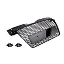 RS Style Front Honeycomb Grill Grille Fit Audi TT TTS 2006-2014 Gloss Black