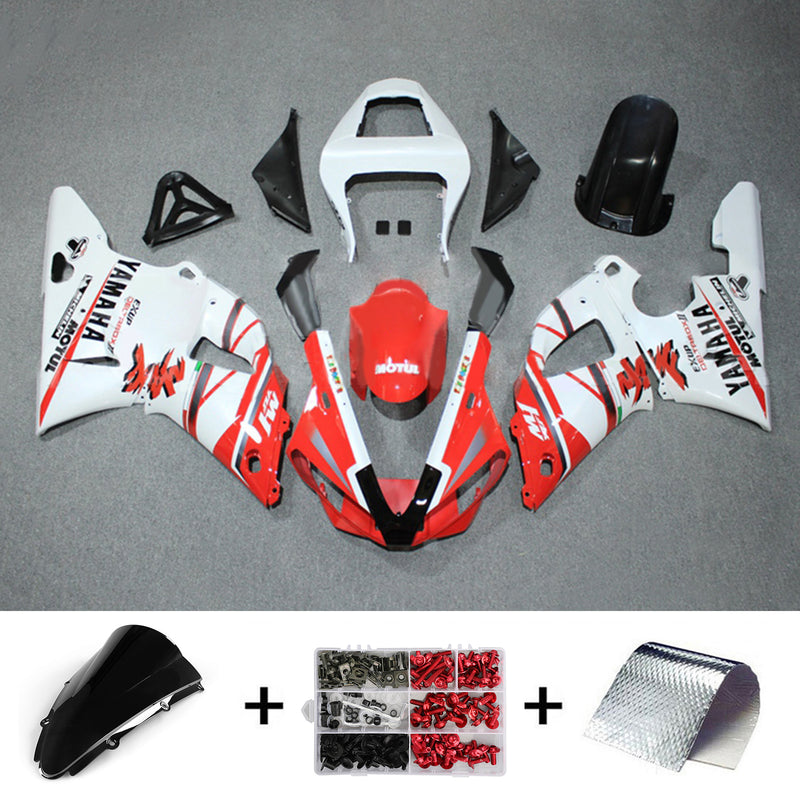 Amotopart Yamaha YZF 1000 R1 2000-2001 Fairing Kit Bodywork Plastic ABS