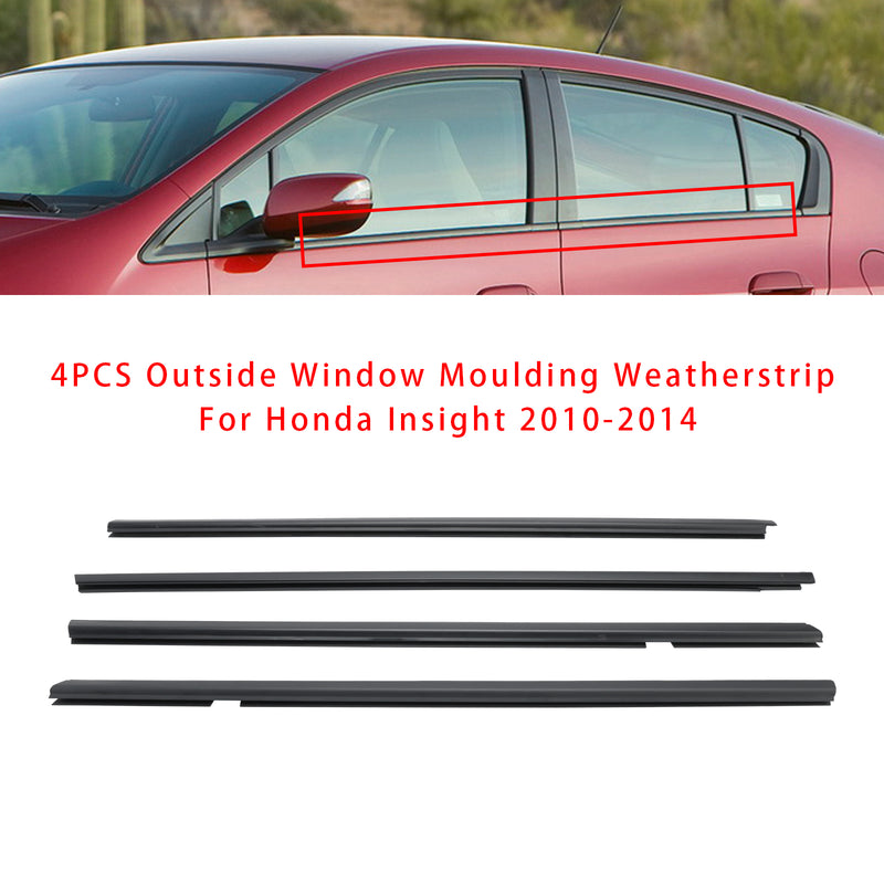 Honda Insight 2010-2014 4PCS Outside Window Moulding Weatherstrip