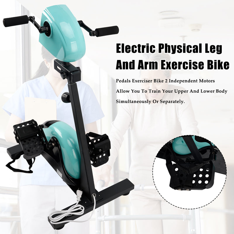 Electric Rehabilitation Pedal Trainer Upper and Lower Limb Active and Passive arm and Leg Trainer Physical Therapy Auxiliary Rehabilitation Equipment for Seniors