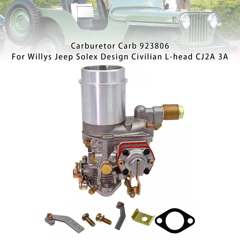 Carburetor Carb 923806 For Willys Jeep Solex Design Civilian L-head CJ2A 3A
