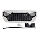 2018-2023 Fit for Jeep Wrangler JL JT White & Black Front Vader Grille Bumper Grill