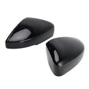 Side Mirror Covers Rearview Housing Black for VW Polo MK5 2009-2017