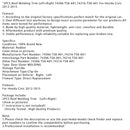 2PCS Roof Molding Trim Left+Right For Honda Civic 2012-2015