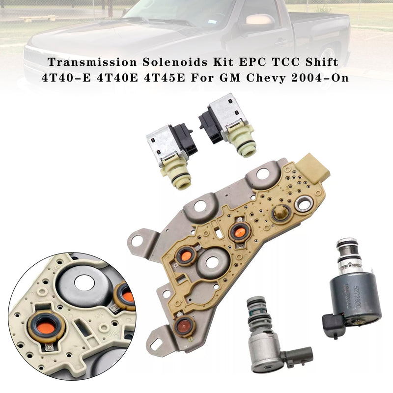 Transmission Solenoids Kit EPC TCC Shift 4T40-E 4T40E 4T45E For GM Chevy 2004-On