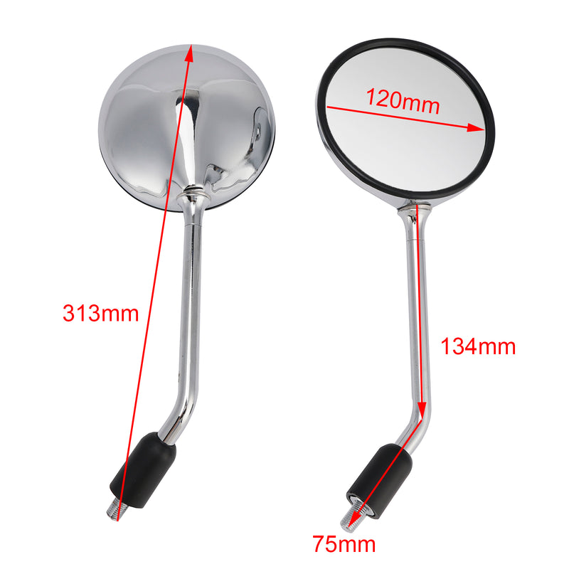 New Mirror Set For Honda CB650B CB650C CB650Z CB900F CB750F CB750K CB750L 79-82