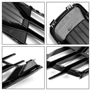 Audi A6 C7 2014-2018 2PCS Front Bumper Foglight Cover Grill Black Chrome
