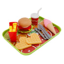 Hamburger Waffles Fries Drink Play Food Kitchen Set Children Toy Set For Kid