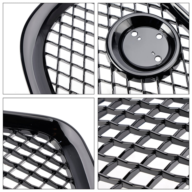 Gloss Black Front Bumper Grill Grille Fit Jaguar XJ 2010-2015