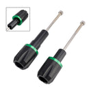 Cnc Anti-Crash Frame Sliders Protector Green For Kawasaki Ninja 650 2017-2023