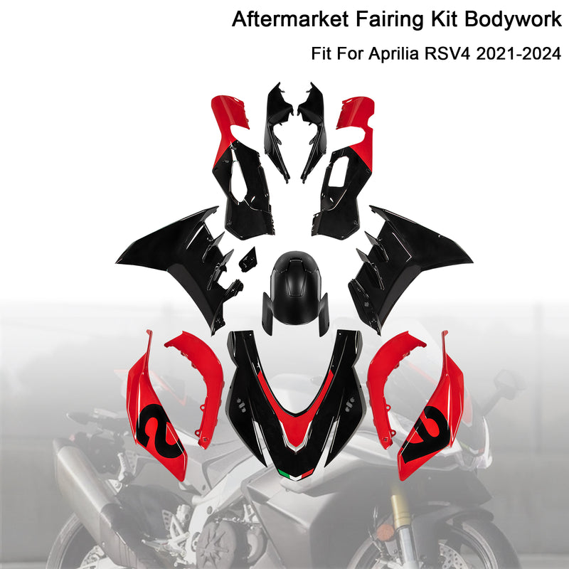 Injection ABS Plastic Bodywork Fairing Kit for Aprilia RSV4 2021-2024