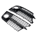 Honeycomb Front Bumper Fog Light Grille Fit Audi TT MK2 S-Line TTS 2011-14