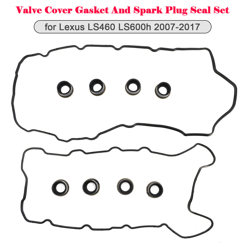 Valve Cover Gasket And Spark Plug Seal Set for Lexus LS460 LS600h 2007-2017