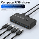 USB3.0 Switcher 2-Input 4-Output Keyboard Mouse High-Speed Peripheral Switch