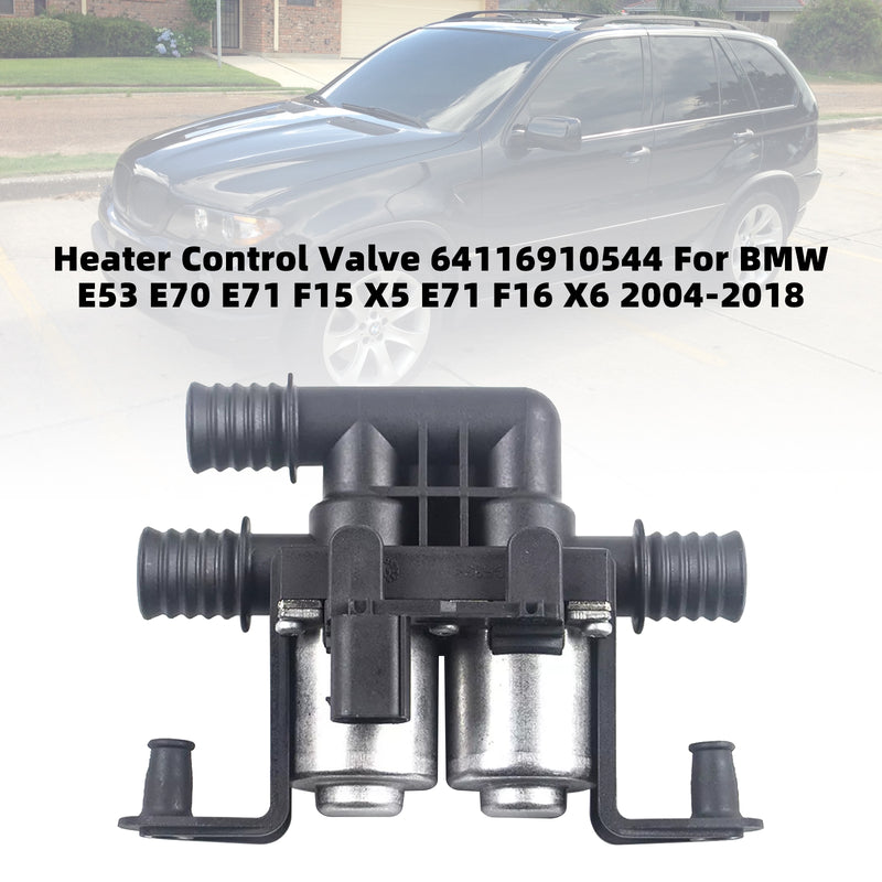 Heater Control Valve 64116910544 For BMW E53 E70 E71 F15 X5 E71 F16 X6 04-18