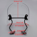 Windshield WindScreen fit for BMW R nineT Scrambler 2014-2024 Pure 2017-2024