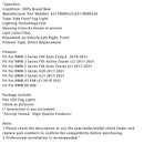 Pair LED Front Bumper Fog Lights For BMW G20 G21 X1 F48 LCI F45 F46 63178089526