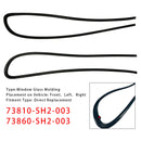 1988-1991 HONDA CR-X CRX EF8 2PCS Window Glass Molding RH & LH 73810-SH2-003 73860SH2003