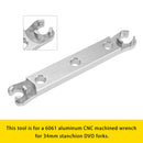 Aluminum Lower Cap Removal Wrench. Tool used For Rebuild DVO Saphire/Onyx fork