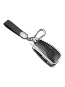 Aluminum Alloy TPU Black Car Key Case Cover With Buckle For Audi a6l a4l a3