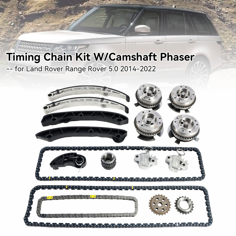 2017-2019 Jaguar XE Timing Chain Kit W/Camshaft Phaser LR060395 LR035549 LR048776