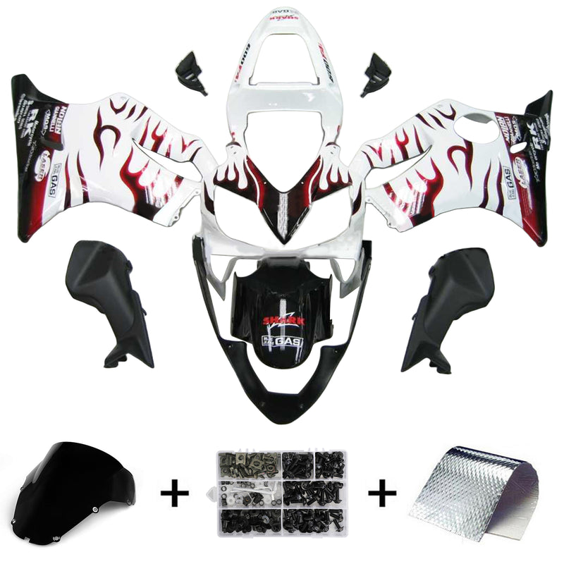 Amotopart Honda CBR600 F4i 2001-2003 Fairing Kit Bodywork Plastic ABS