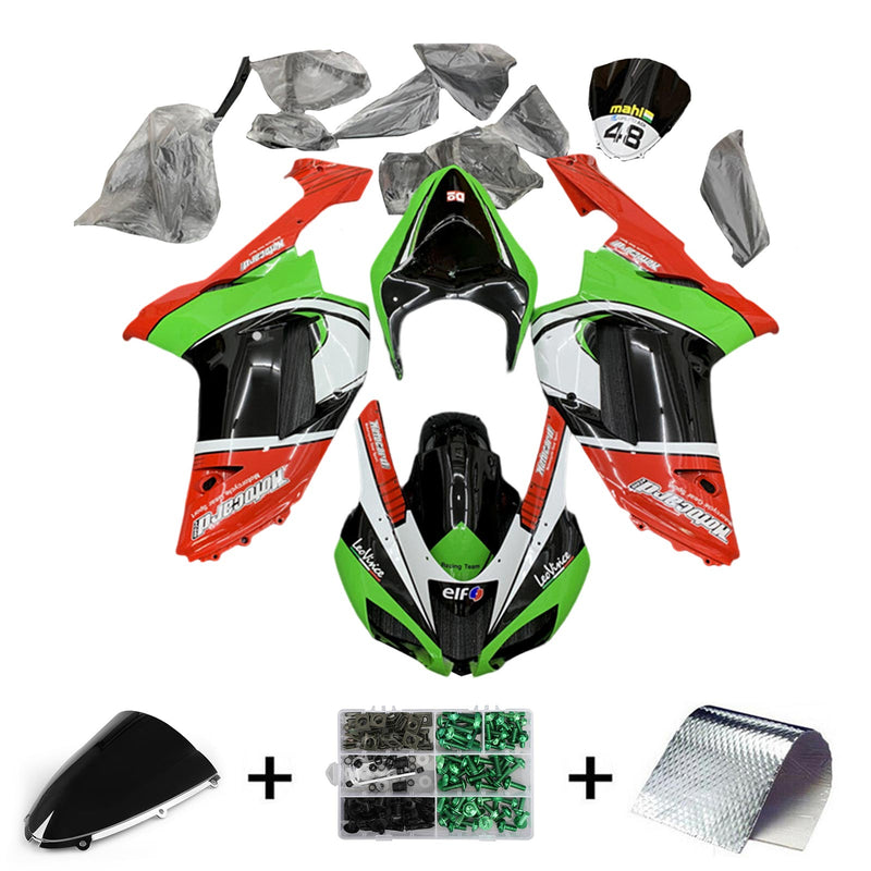 Amotopart Kawasaki ZX6R 636 2007-2008 Fairing Kit Bodywork Plastic ABS