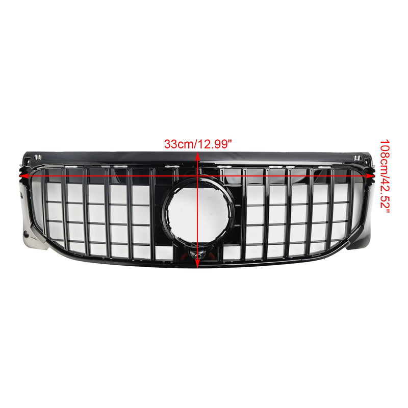 Gloss Black Front Bumper Grille Grill Fit Mercedes Benz GLB X247 2020-2023