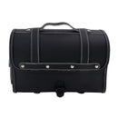 Pu Side Tail Bag Saddlebag Storage Pannier Luggage For Scooter Motorcycle Black