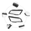 2Pcs Front Headlight Lens Cover Shell Clear For Audi A7 S7 RS7 2012-2015
