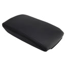 Black Leather Center Console Armrest Lid Cover For Audi A6 C6 2005-2011