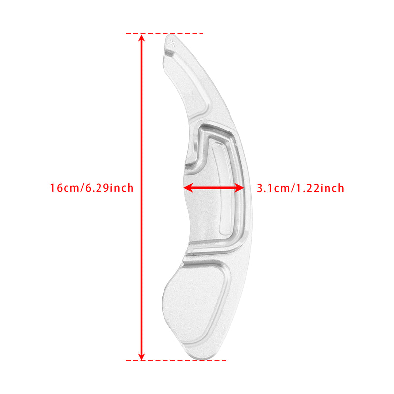 Steering Wheel Paddle Shifter Extension For Acura MDX RDX TLX Aluminium Silver