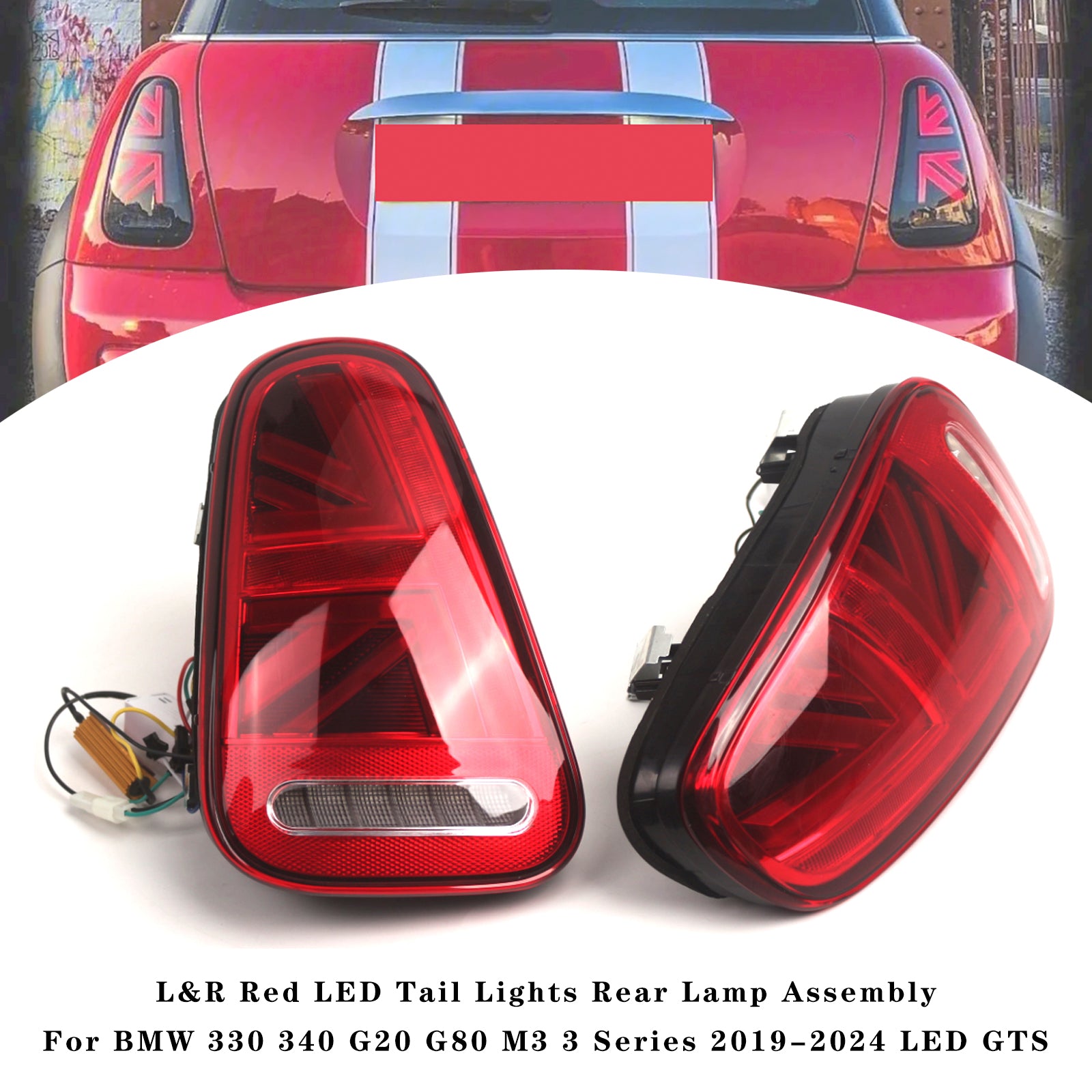 L&R LED Tail lights w/ Turn Signal Lamps For BMW Mini Cooper R50 R52 R