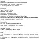 2PCS Front Fog Light Lamp Bezel Fit Audi A6 C8 S-Line S6 2019-2023