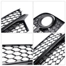 Honeycomb Front Bumper Fog Light Grille Fit Audi TT MK2 S-Line TTS 2011-14