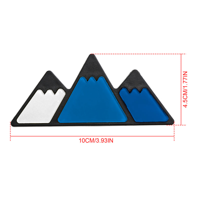 Tri-Color Grille Badge Emblem for Toyota Tacoma TRD Tundra RAV4 Blue Scheme
