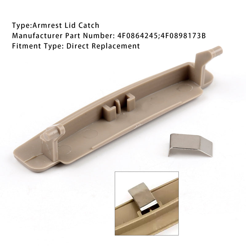 Beige Console Center Armrest Lid Latch For Audi A6 C6 2005-2011 4F0864245