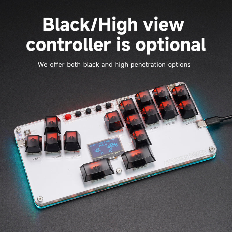 MustFun Hitbox Mini Stickless Controller For PC PS Switch And Other Game Devices