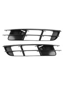 1 Pair Front Bumper Fog Light Grill Cover Bezel For Audi Q7 2007-2009