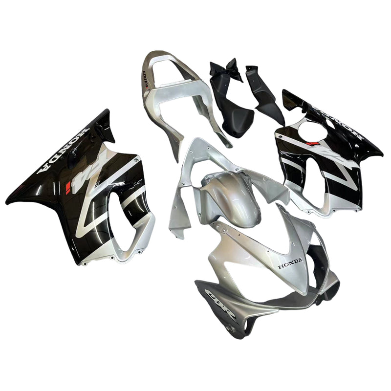 Fairings 2001-2003 Honda CBR 600 F4i Silver & Black F4i  Generic