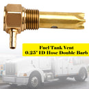 0.25" ID Hose Double Barb Fuel Tank Vent Assy FTA-V-50-02 For Peterbilt
